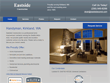 Tablet Screenshot of eastsideconst.com